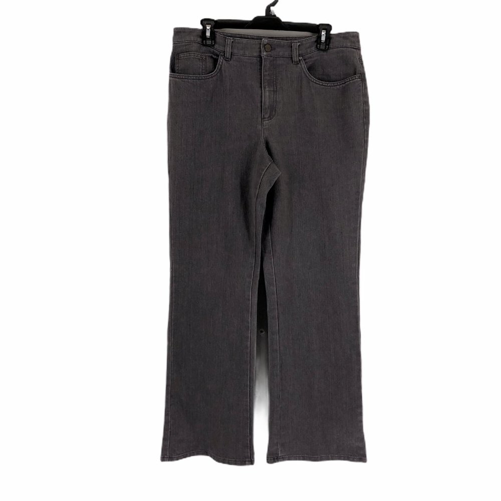 Jones New York Womens Gray Denim Jeans Size 14